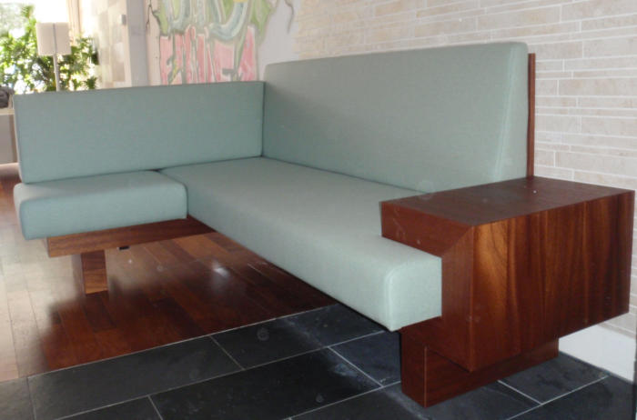 sofa, mahonie en berkenmultiplex